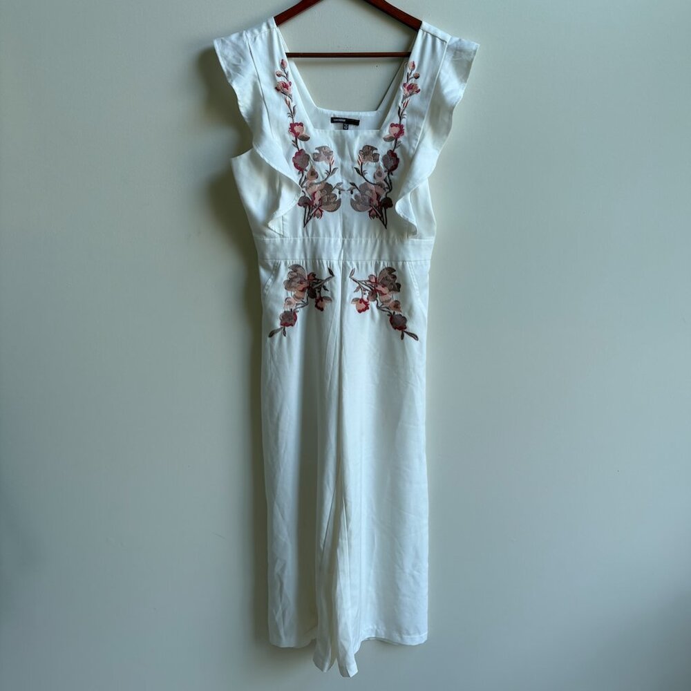 Love Culture Floral White Dress - Size M